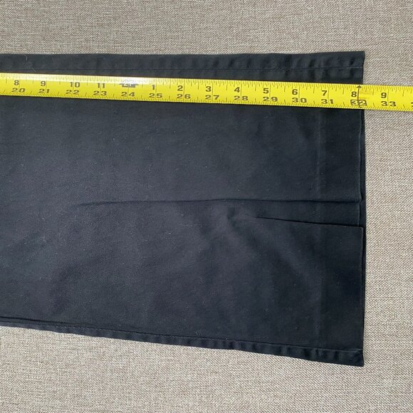 Express Editor Wide Leg Chino Pants Women's 10 Mid Rise Black Casual - Picture 11 of 13